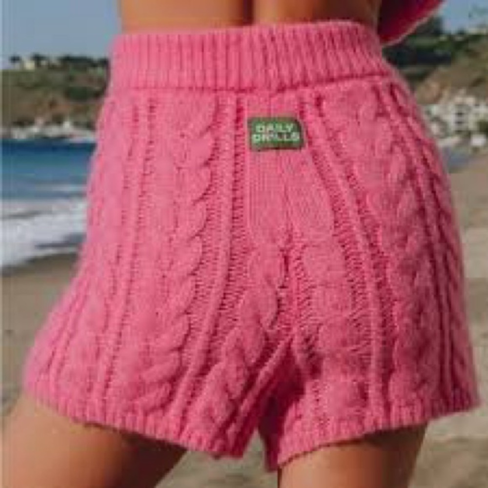 Daily Drills Pink Knit Sweater Shorts - Size M/L​